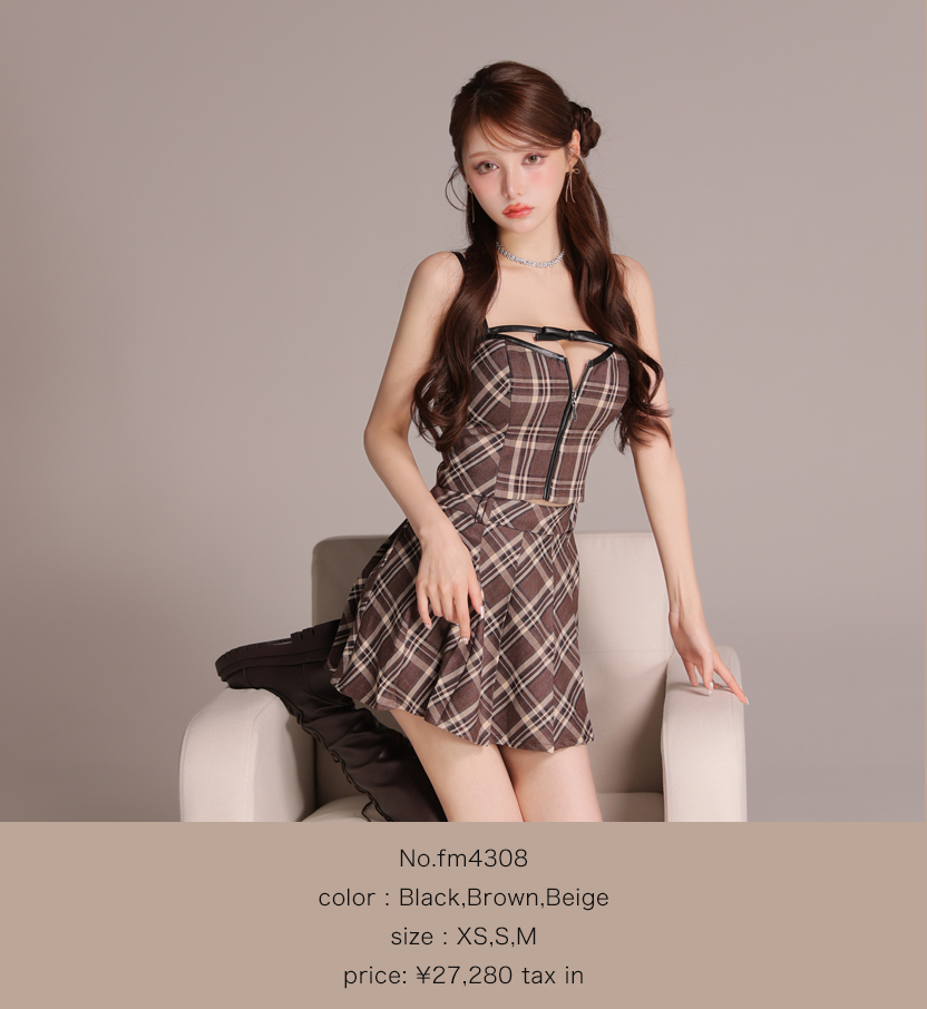 チェックドレス特集 キャバドレス・パーティードレス通販ROBE de