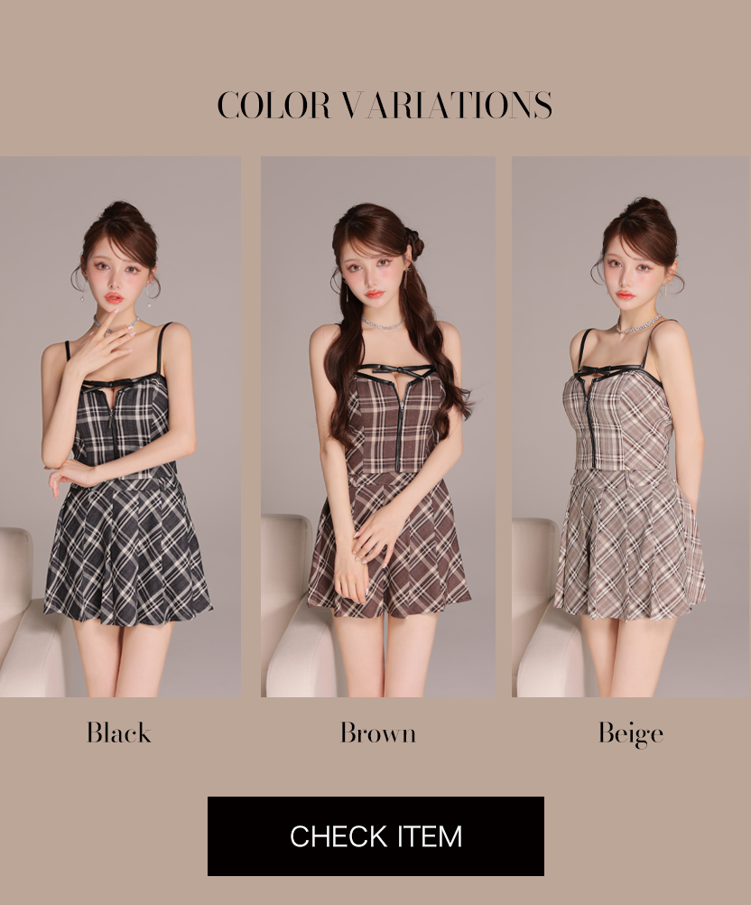 チェックドレス特集 キャバドレス・パーティードレス通販ROBE de