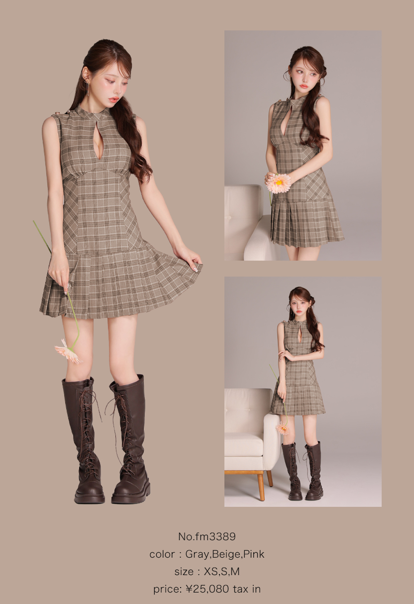 チェックドレス特集 キャバドレス・パーティードレス通販ROBE de