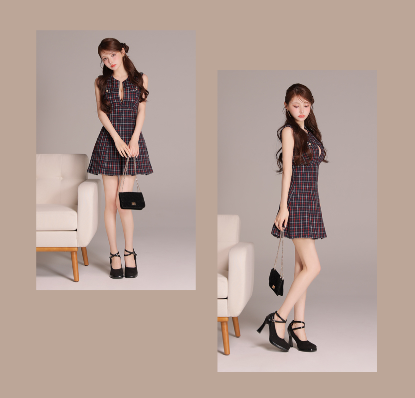 チェックドレス特集 キャバドレス・パーティードレス通販ROBE de