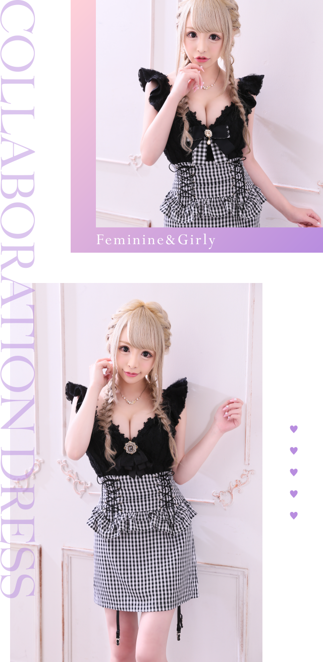 ROBE de FLEURS×キララちゃんコラボドレス キャバドレス