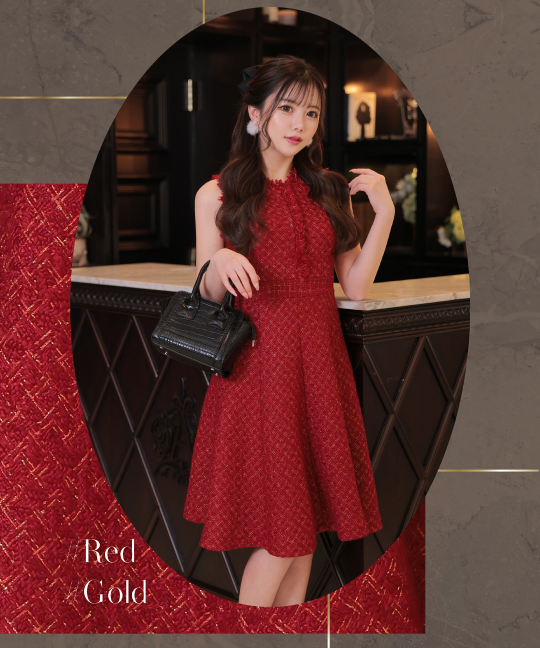 vanityME.×ROBE de FLEURS Romantic Holiday Dress キャバドレス vanityME.×ROBE de FLEURS Romantic Holiday Dress キャバドレス