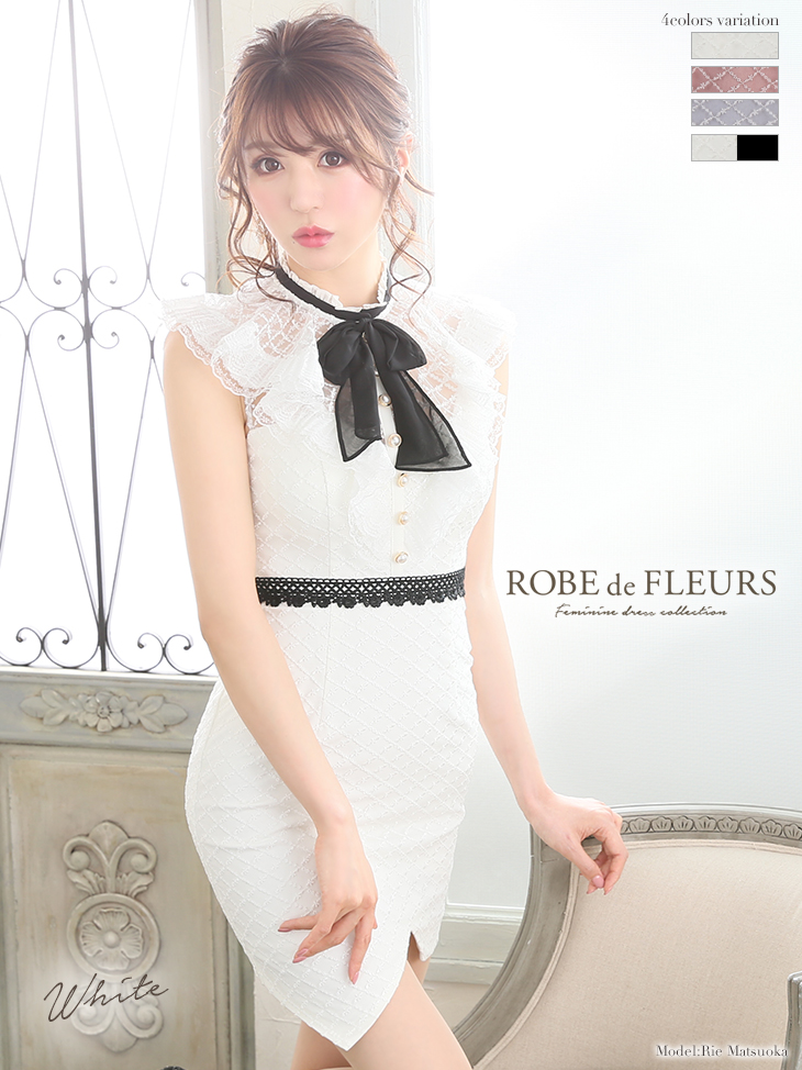 ROBEdeFLEURS ローブドフルール ミニドレス