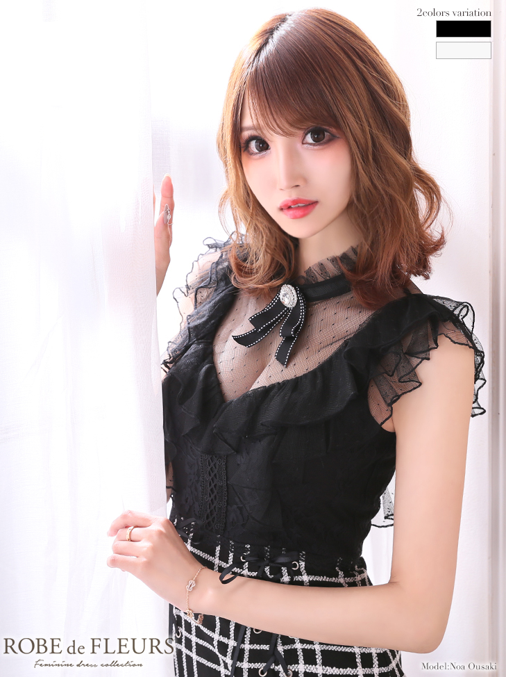 ROBEdeFLEURS ローブドフルール ミニドレス