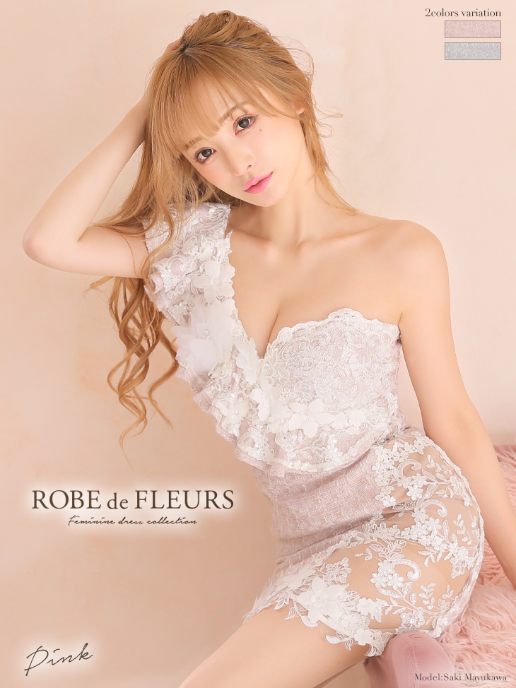 ROBEdeFLEURS ローブドフルール ミニドレス