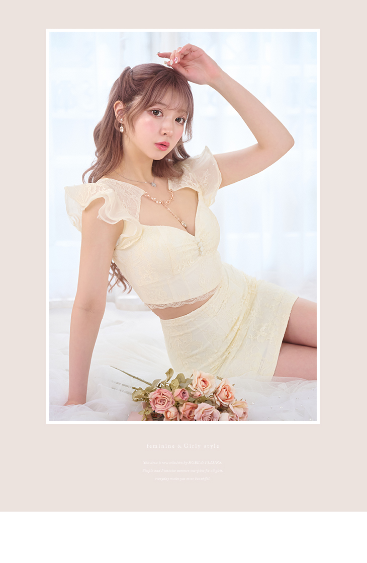 ROBE de FLEURS　ローブドフルール　ワンピース