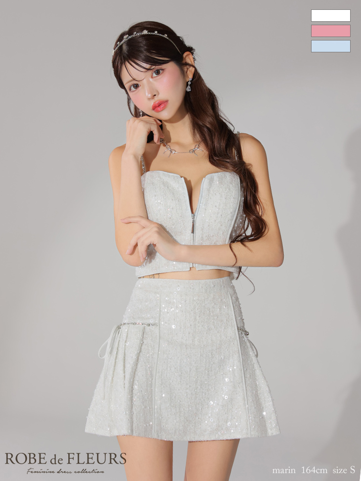 ROBEdeFLEURS ローブドフルール ミニドレス