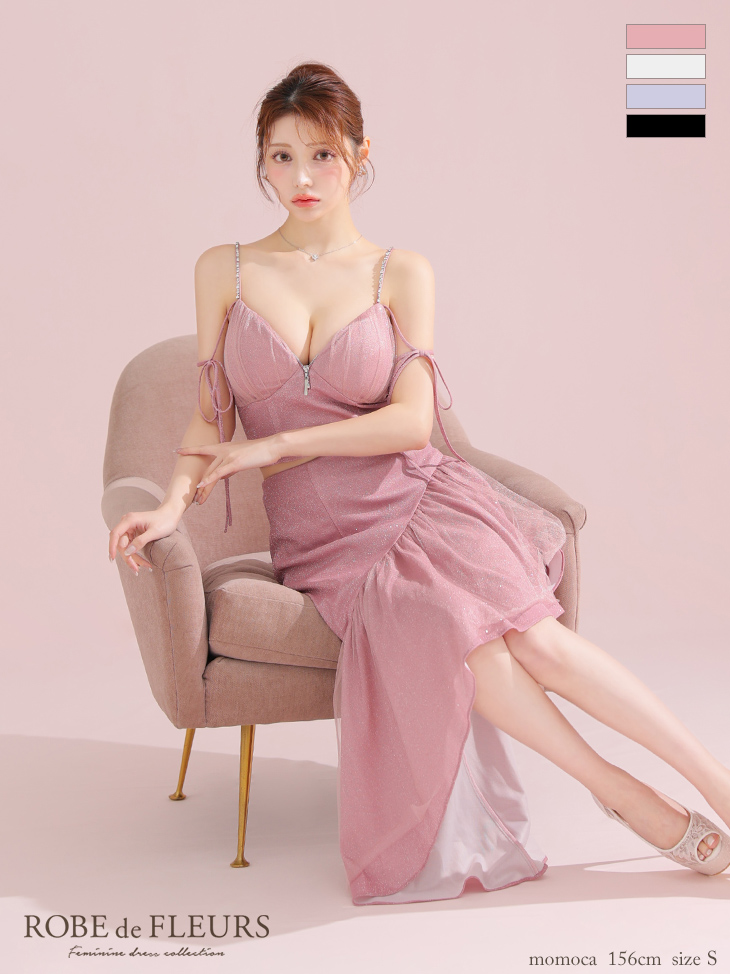 ROBEdeFLEURS ローブドフルール ミニドレス
