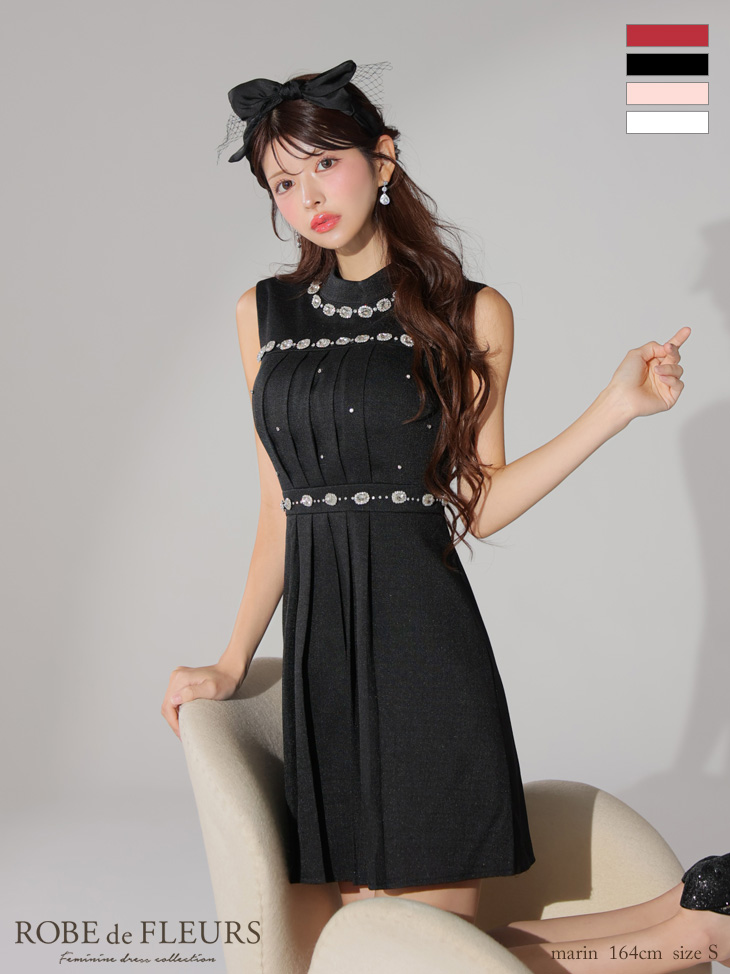 ROBEdeFLEURS ローブドフルール ミニドレス