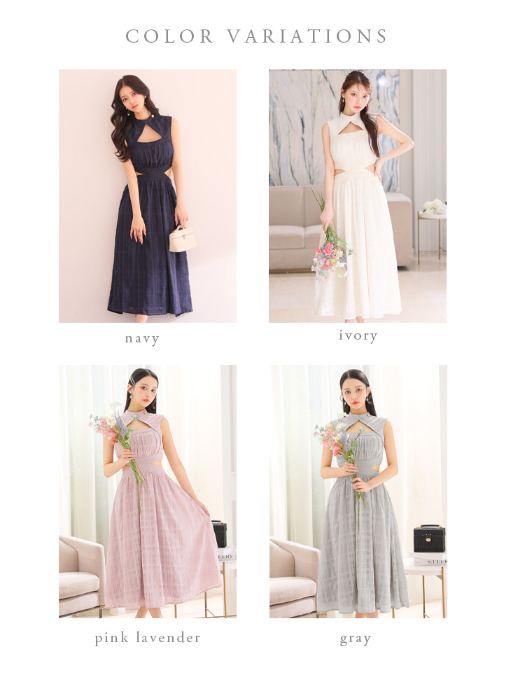 ヴュート ミディアムドレス キャバドレス XSサイズあり【Veautt/ヴュート】【OF05】ドレープ/ ショルダーパーツ