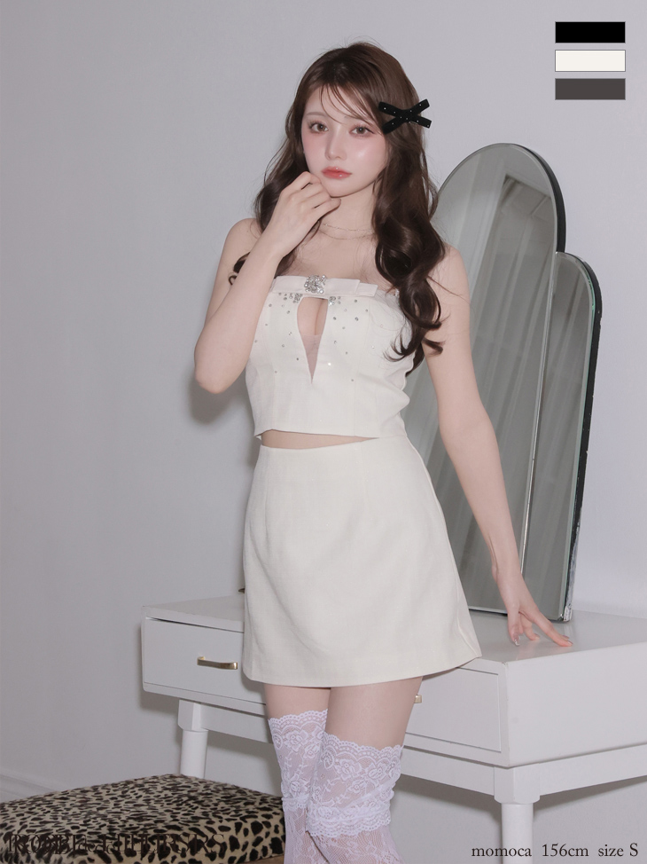 ROBEdeFLEURS ローブドフルール ミニドレス