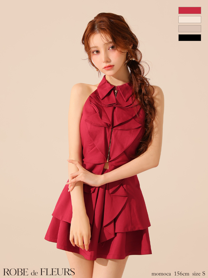 ROBEdeFLEURS ローブドフルール ミニドレス