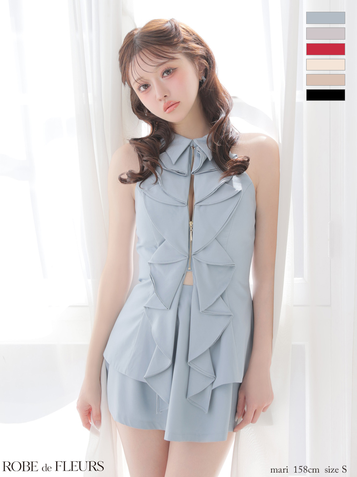 ROBEdeFLEURS ローブドフルール ミニドレス