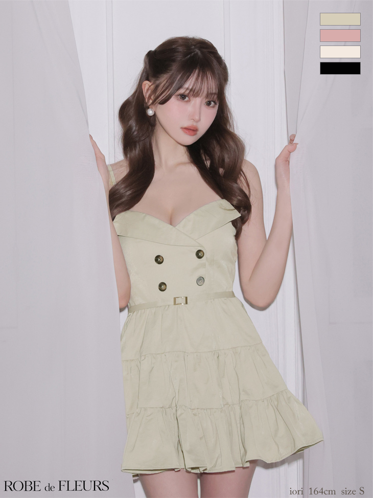 ROBEdeFLEURS ローブドフルール ミニドレス