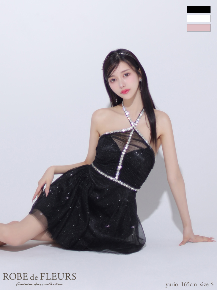 ROBEdeFLEURS ローブドフルール ミニドレス