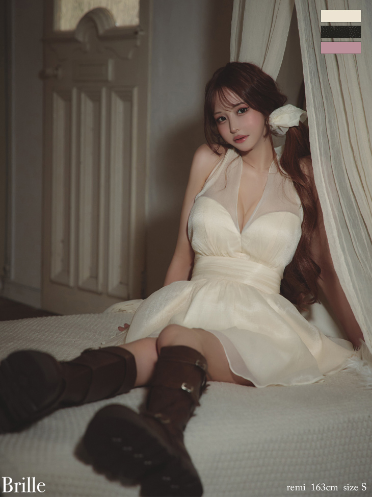 ROBEdeFLEURS ローブドフルール ミニドレス