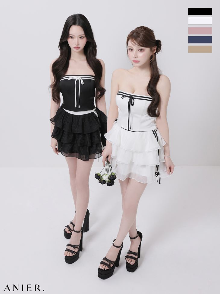 ROBEdeFLEURS ローブドフルール ミニドレス