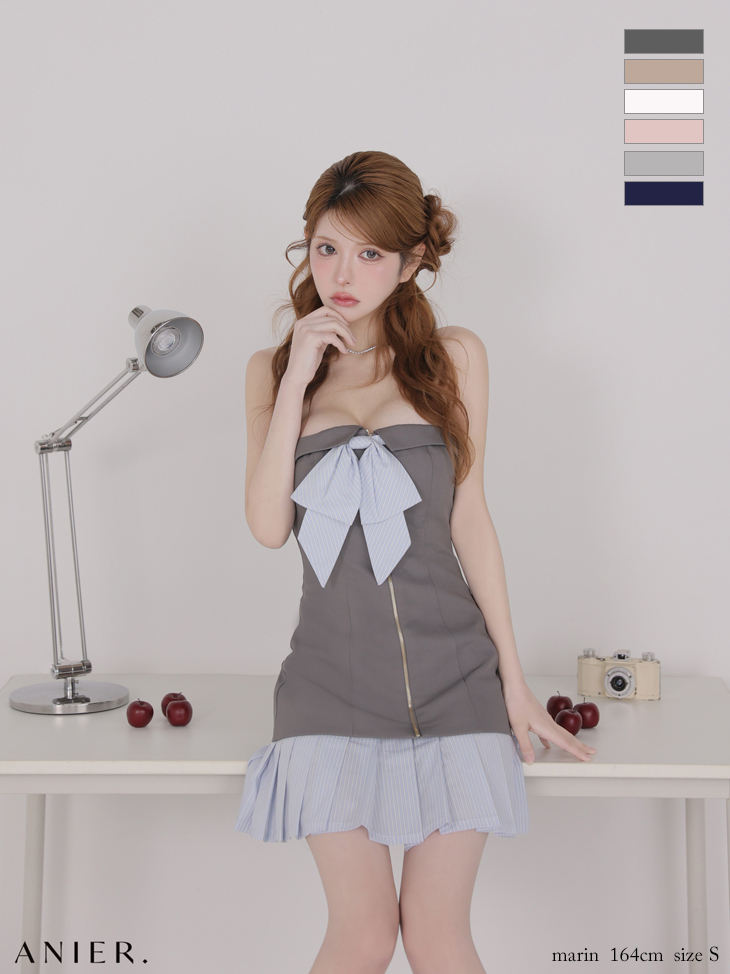 ROBEdeFLEURS ローブドフルール ミニドレス