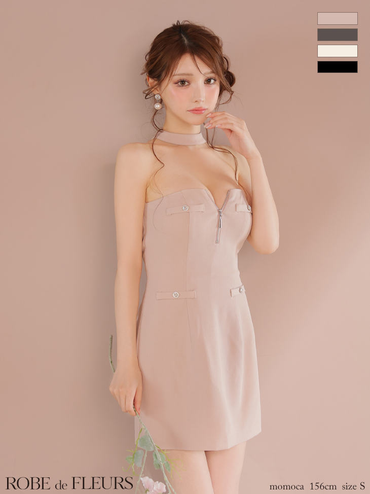ROBEdeFLEURS ローブドフルール ミニドレス
