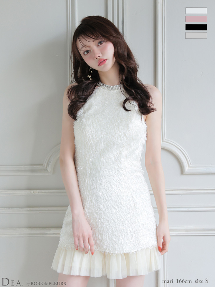ROBEdeFLEURS ローブドフルール ミニドレス