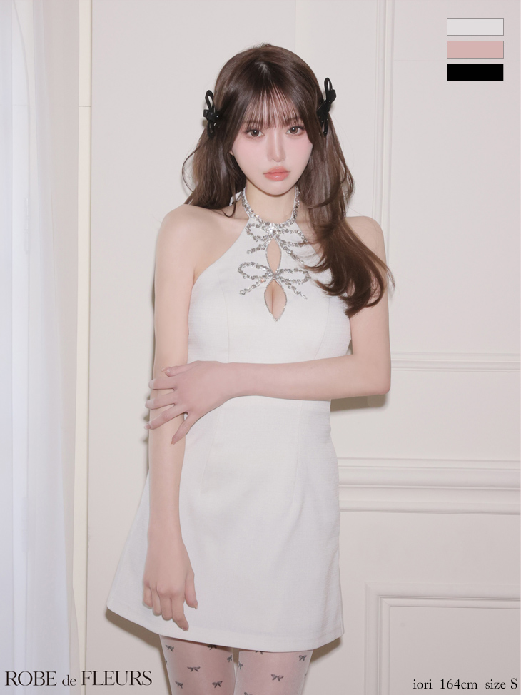 ROBEdeFLEURS ローブドフルール ミニドレス