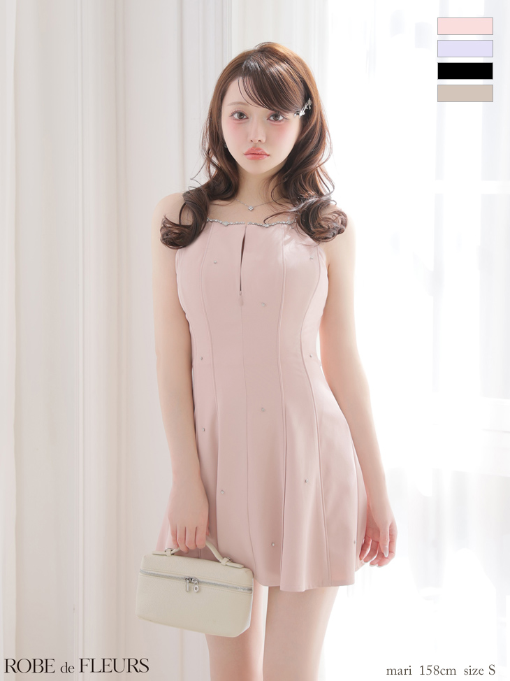 ROBEdeFLEURS ローブドフルール ミニドレス