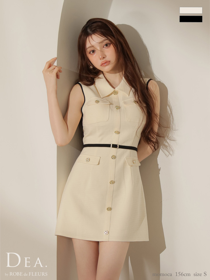 ROBEdeFLEURS ローブドフルール ミニドレス