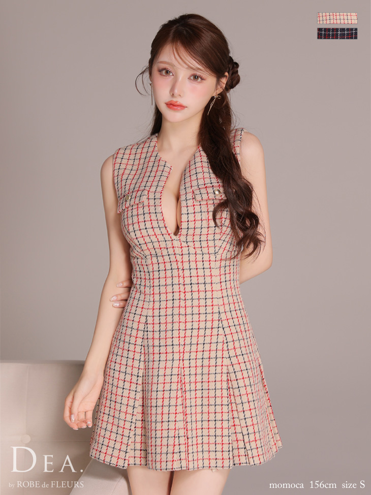 ROBEdeFLEURS ローブドフルール ミニドレス