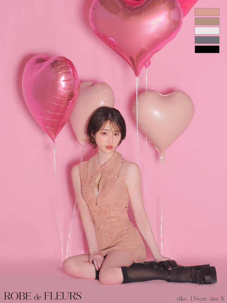 ROBEdeFLEURS ローブドフルール ミニドレス