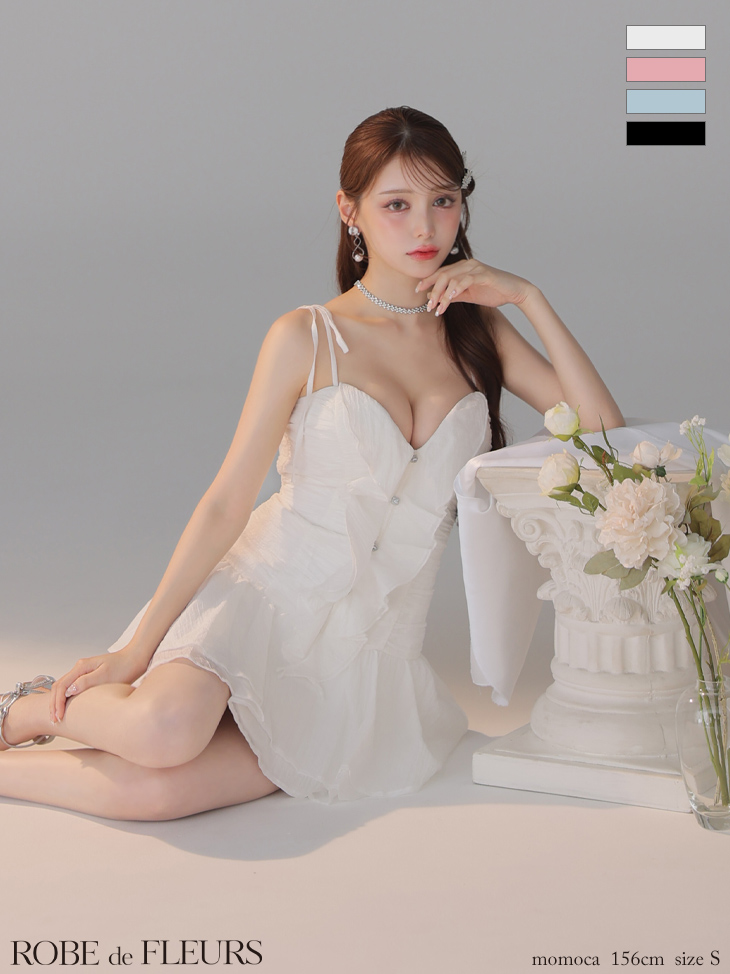 ROBEdeFLEURS ローブドフルール ミニドレス