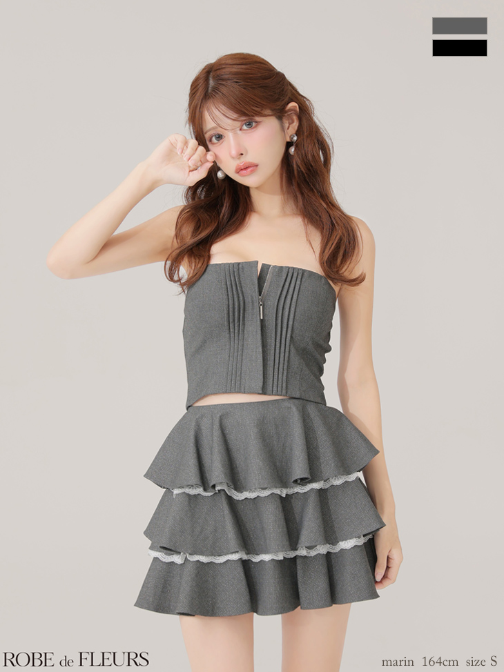 ROBEdeFLEURS ローブドフルール ミニドレス