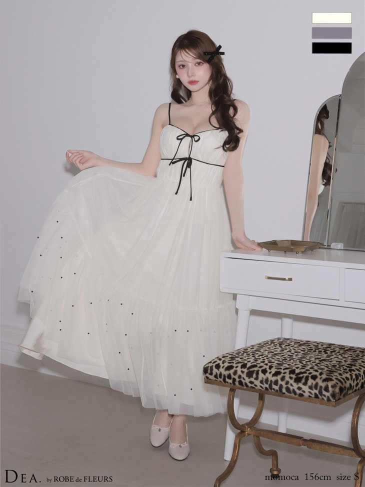 ROBEdeFLEURS ローブドフルール ミニドレス
