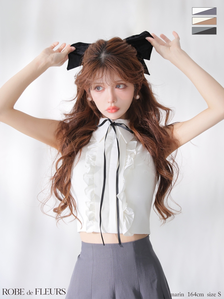 ROBEdeFLEURS ローブドフルール ミニドレス