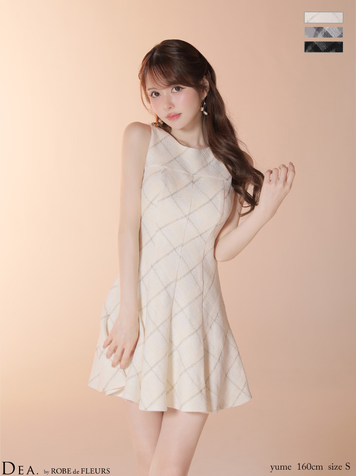 ROBEdeFLEURS ローブドフルール ミニドレス