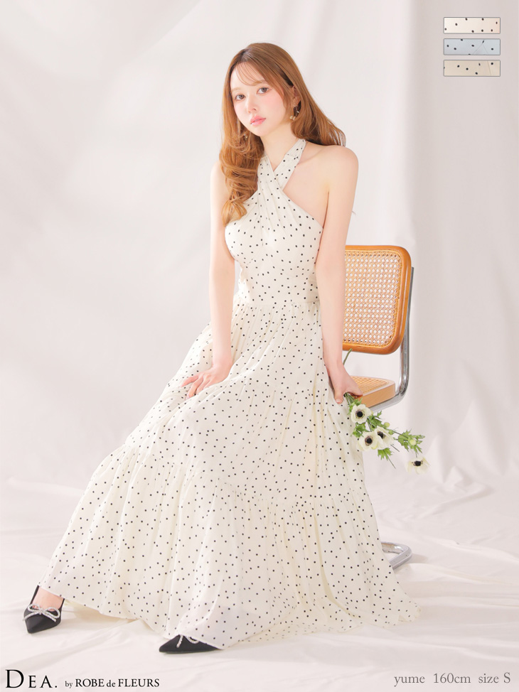 ROBEdeFLEURS ローブドフルール ミニドレス