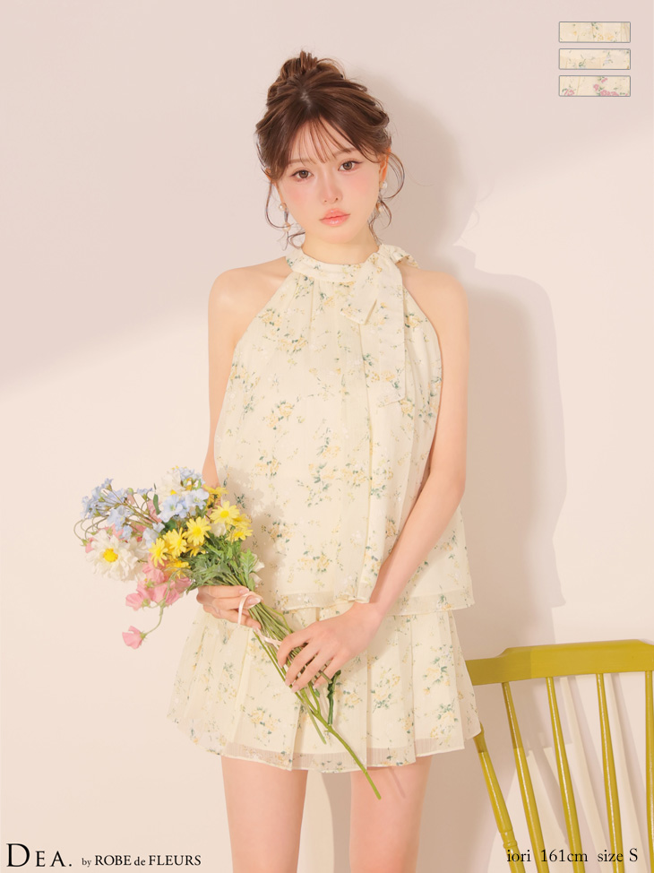 ROBEdeFLEURS ローブドフルール ミニドレス