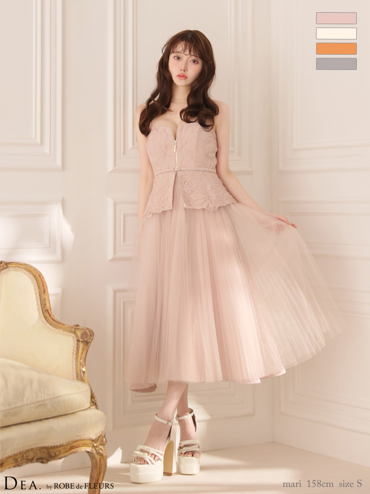 ROBEdeFLEURS ローブドフルール ミニドレス