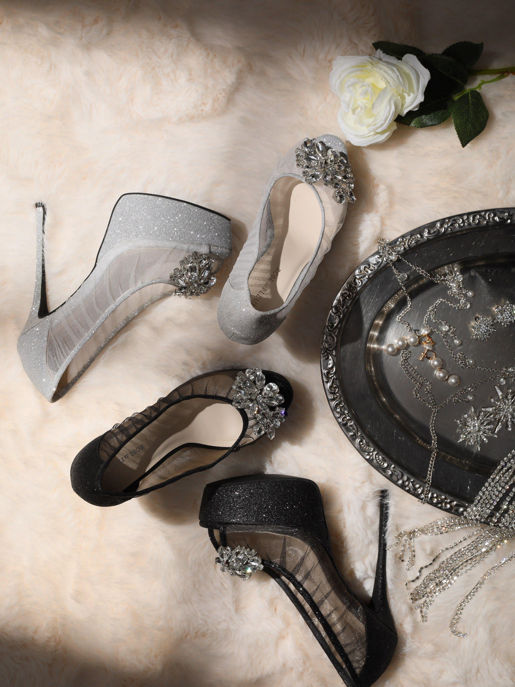 ROBEdeFLEURS ローブドフルール ミニドレス